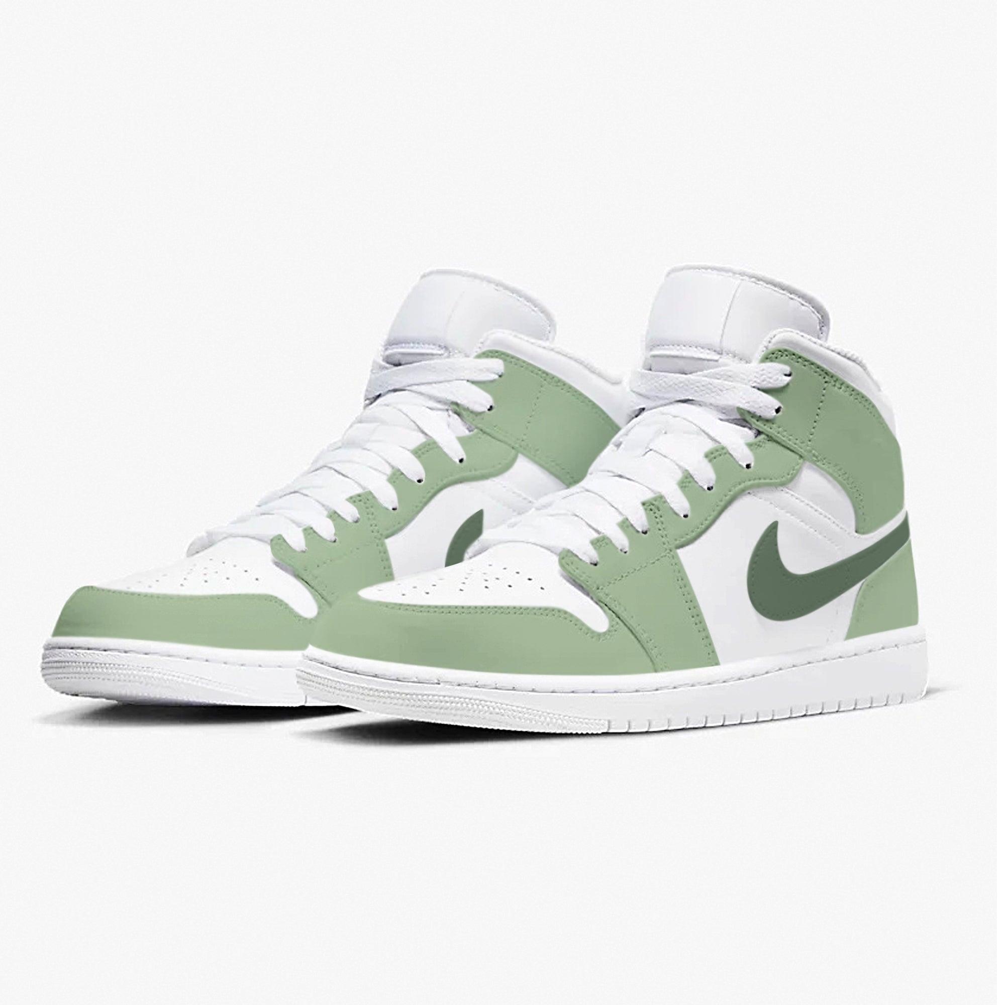 Light Olive Green AJ1 Mid