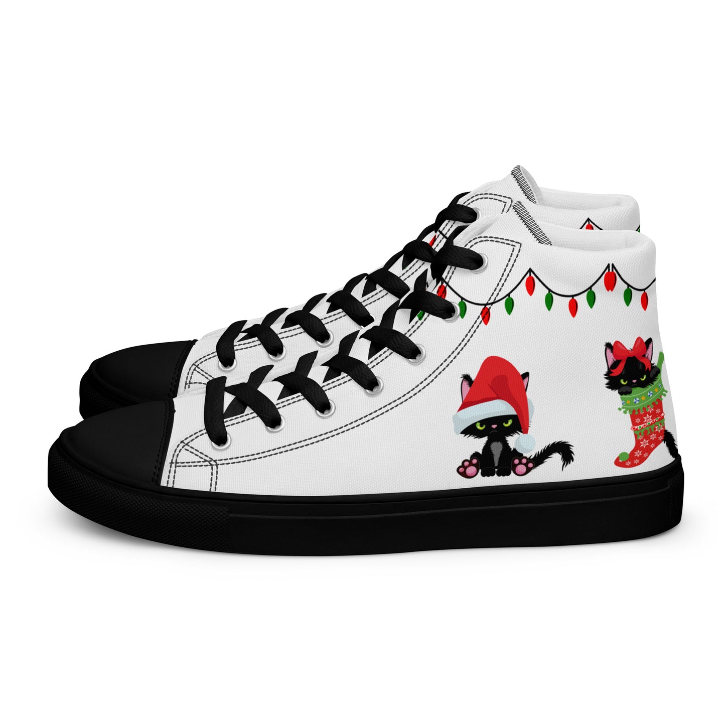 Meowy Christmas High Tops