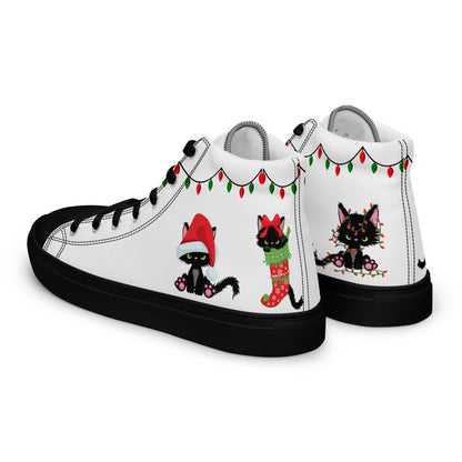 Meowy Christmas High Tops