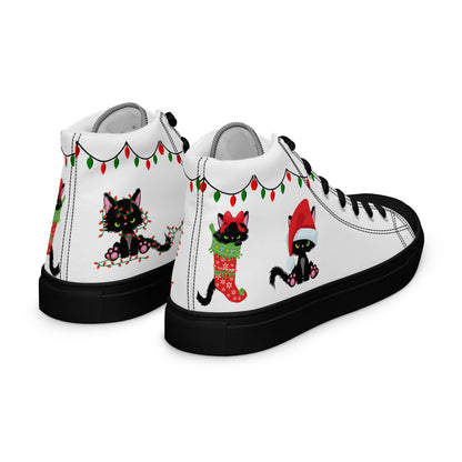 Meowy Christmas High Tops