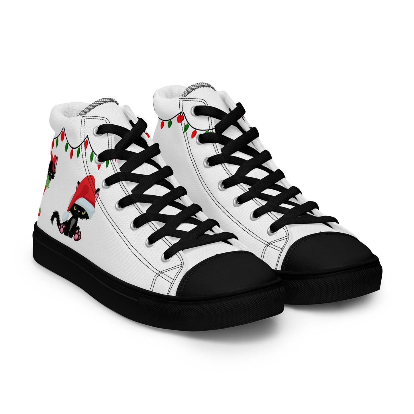 Meowy Christmas High Tops