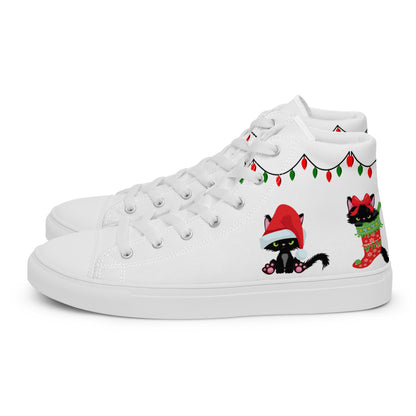 Meowy Christmas High Tops