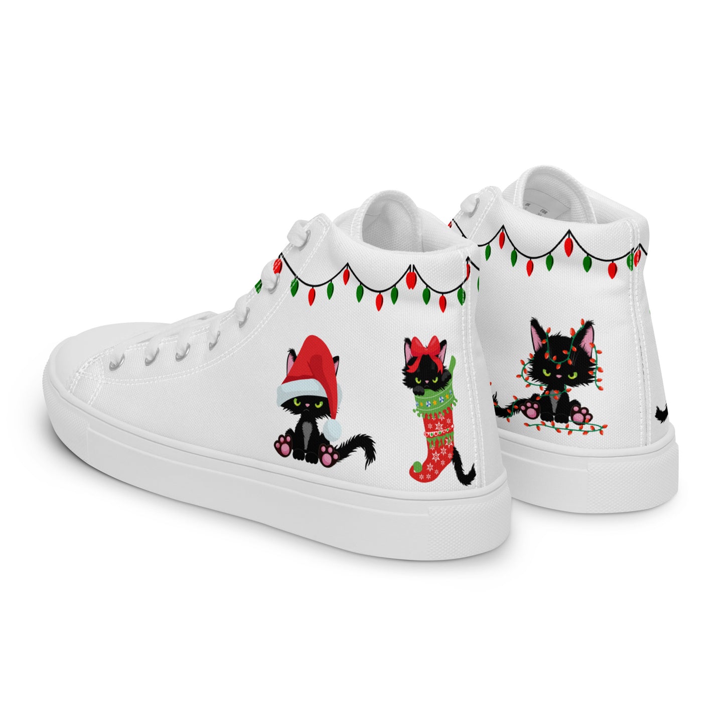 Meowy Christmas High Tops