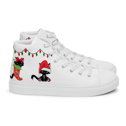 Meowy Christmas High Tops