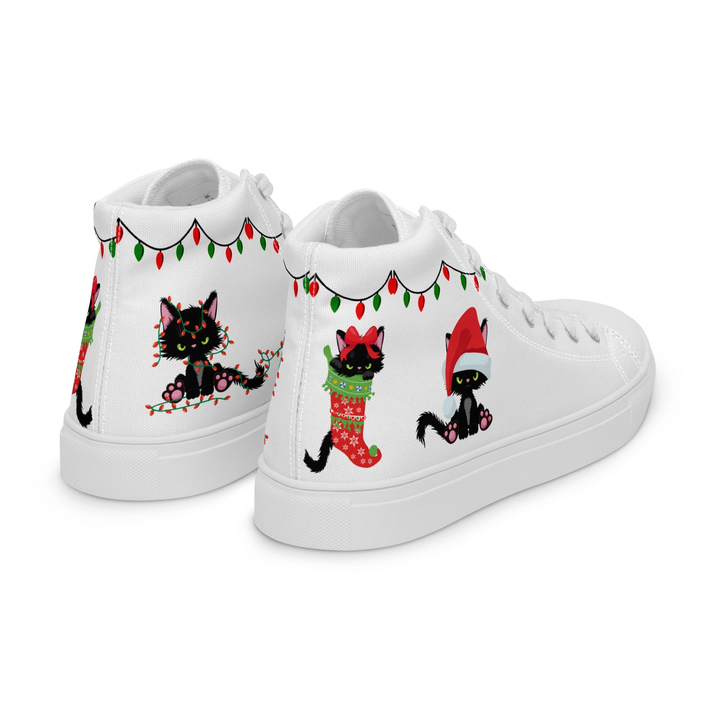 Meowy Christmas High Tops